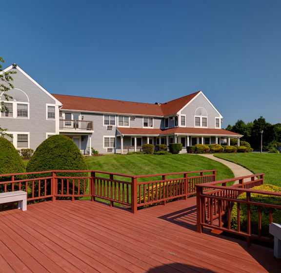 Community Grounds with Outdoor Deck.