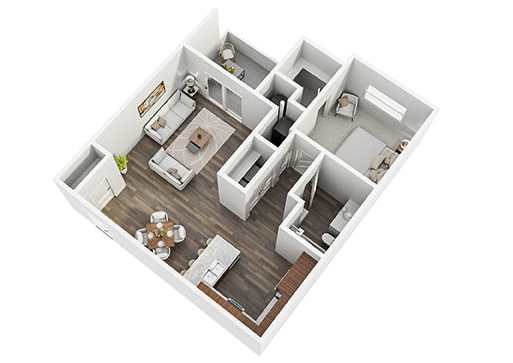 1 bedroom 1 bath C at Stonegate Crossing Apartments, Clive