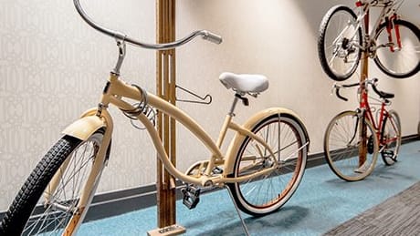 Bike storage at The Malcomson, Detroit, Michigan