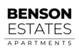 The image is a logo for Benson Estates Apartments.