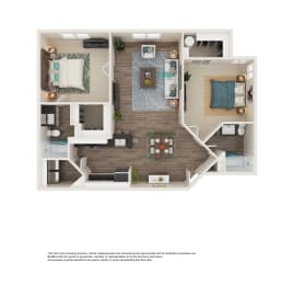 2 Bed 2 Bath Floor Plan | 1,000 Sq. Ft. at Element Deer Valley in Phoenix, AZ