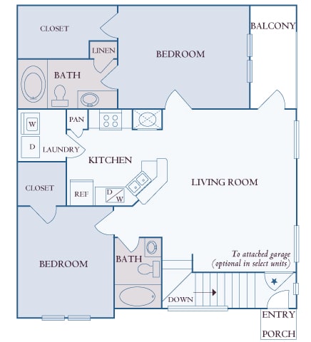 Carrington Place at Shoal Creek - B4 - 2 bedrooms 2 bathrooms - 2D