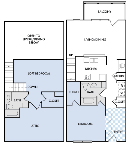 Harbor Town - B4 - 2 bedrooms and 2 bath