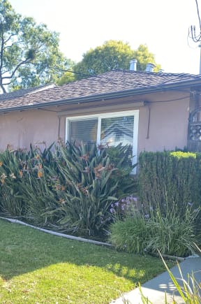 a view of the front of a house from the street