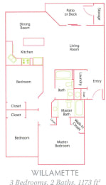 Willamette Park_ Salem OR_3 Bedroom_2 Bathroom_Willamette