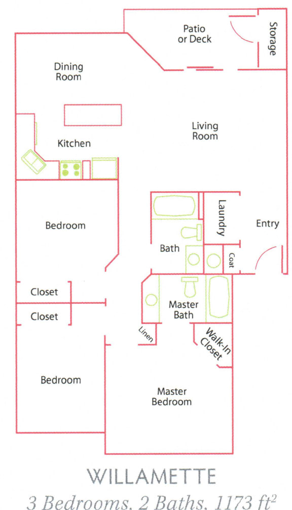 Willamette Park_ Salem OR_3 Bedroom_2 Bathroom_Willamette