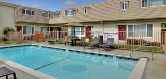 pool lounge at St. Croix, Mountain View, CA