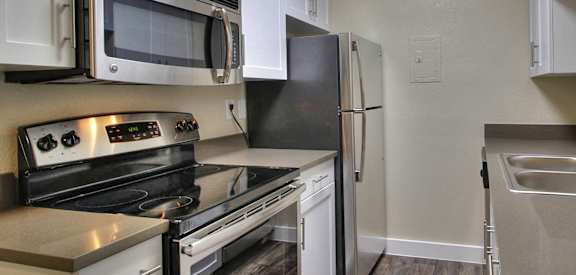 Chef-Inspired Kitchens Feature Stainless Steel Appliances at 720 North Apartments, Sunnyvale, 94085