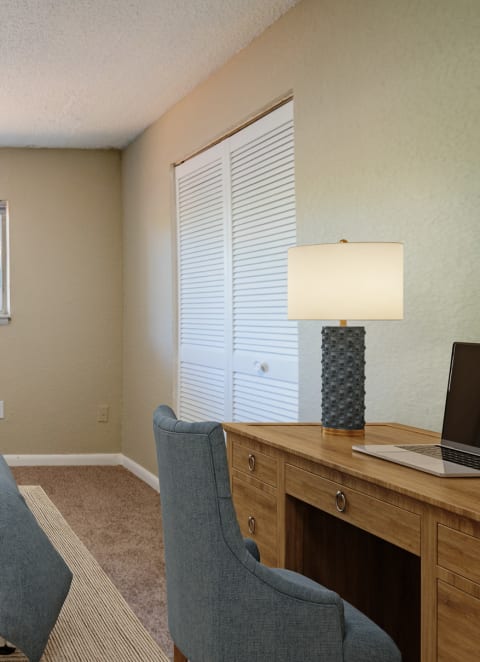 a furnished bedroom at Lago Bello Apartment