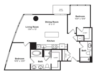 Floorplan Floorplan at Cirrus, Washington