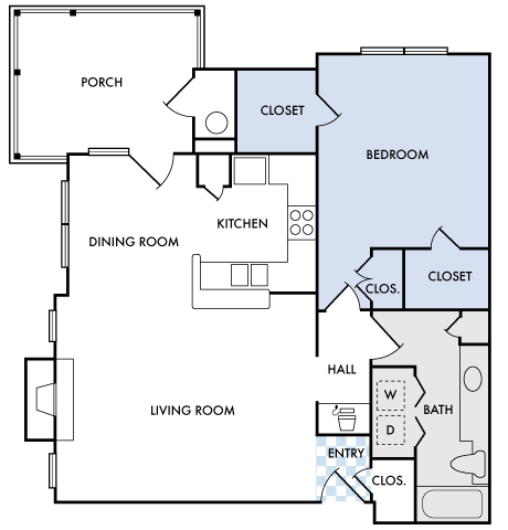 Island Park - A2 - 1 bedroom and 1 bath with porch