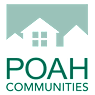 A logo with the text "POAH COMMUNITIES" and a graphic of a house.