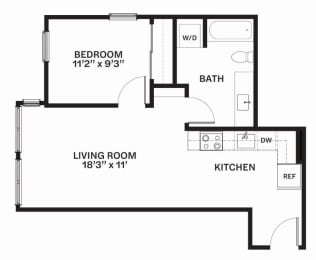 C18 Floor Plan at Corner 63, Washington 98115