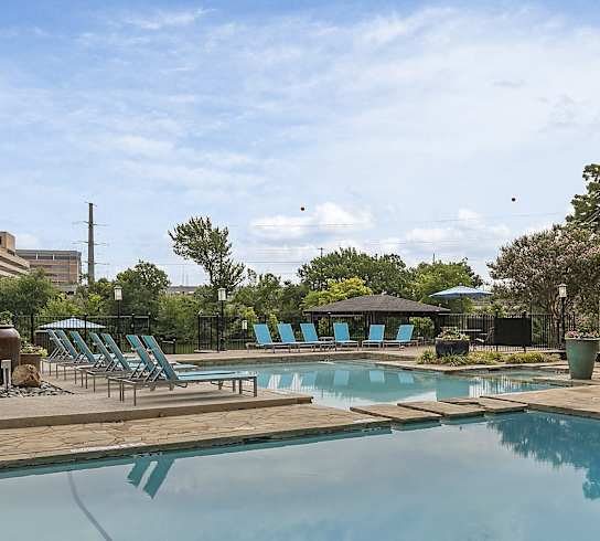 the swimming pool at our apartments