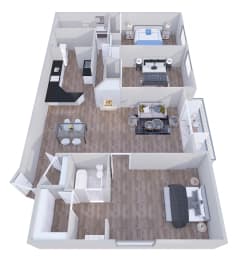 3x2- GoGo Heights Floor Plan
