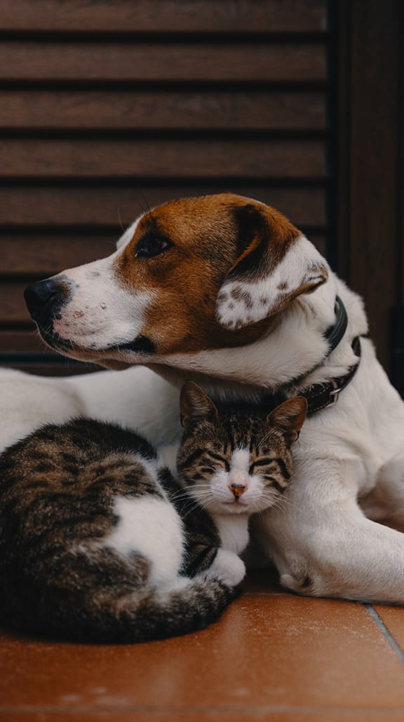 Dog And A Cat at Ashley House, Texas, 77450