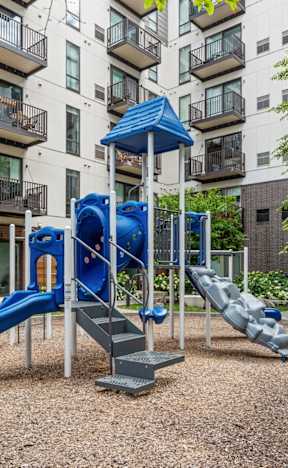 Outdoor Courtyard With Playground
