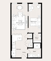 A5 Floor Plan at Huxley Scottsdale, Scottsdale, 85260