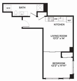 C17 Floor Plan at Corner 63, Washington