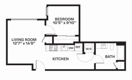 C19 Floor Plan at Corner 63, Seattle, Washington