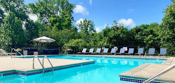 Heated Outdoor Pool at Shoreline Landing Apartments in Muskegon, MI