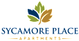 The image is a logo for Sycamore Place Apartments.