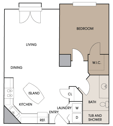 Centre Pointe Apartments - A5 - 1 bedroom and 1 bath