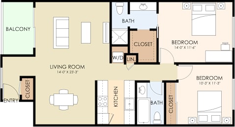the address residence apartments floor plan 100 union avenue