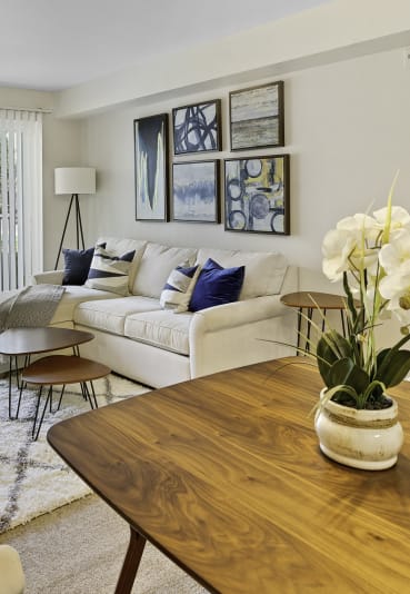 Dining And Living Area at Camelot Apartment Homes, Everett, Washington