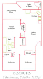 Williamette Park_Deschutes_3 Bedroom_2 Bathroom_Salem OR