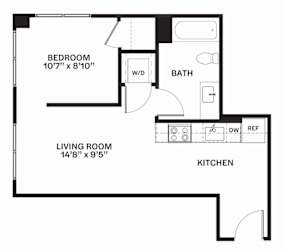 C11 MFTE Floor Plan at Corner 63, Seattle, Washington
