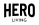 a hero living logo on a white background