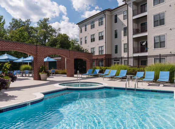 Sparkling Pool at The Cosmopolitan at Lorton Station in Lorton, VA
