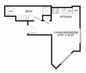 A3 Floor Plan at Corner 63 Apartments in Seattle, Washington