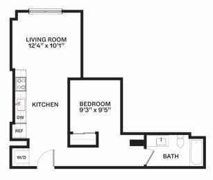 B4 Floor Plan at Corner 63, Seattle, WA