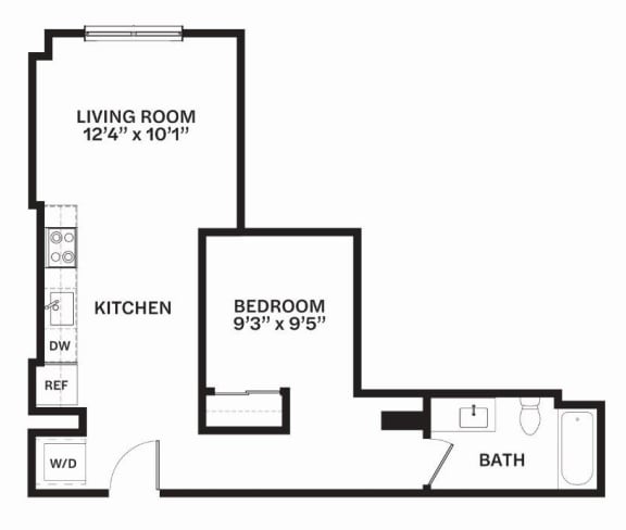 B4 Floor Plan at Corner 63, Seattle, WA
