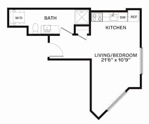 A3 MFTE Floor Plan at Corner 63 Apartments in Seattle, Washington