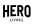 a hero living logo on a white background