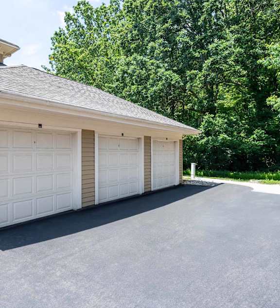 A Two-car Garage at Butternut Ridge Apartments, North Olmsted, OH