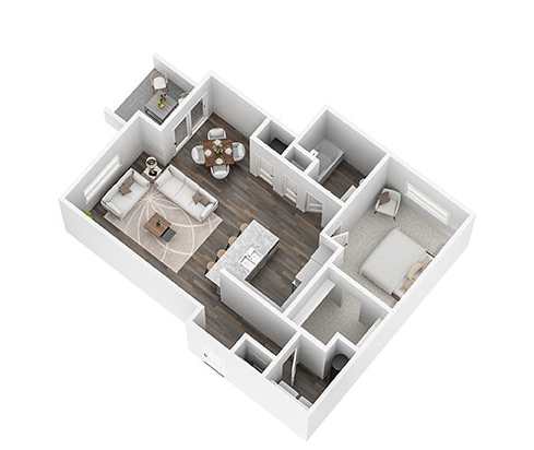 1 bedroom 1 bath N at Stonegate Crossing Apartments, Clive, IA