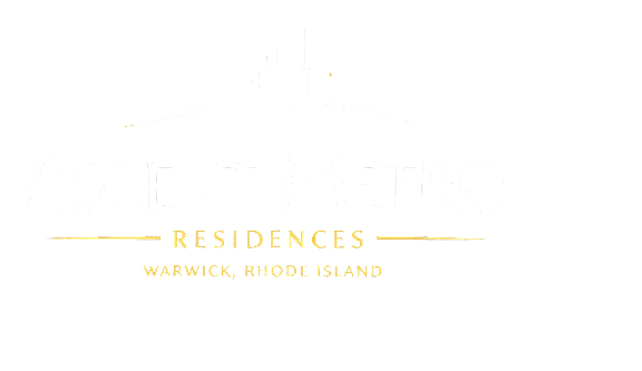 A logo for Ascent Metro Residences in Warwick, Rhode Island.