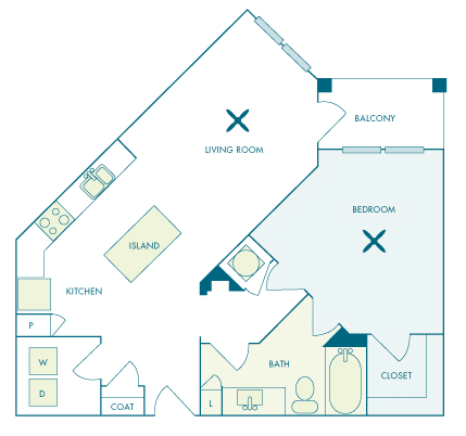 Nona Park Village - A5 (Ginger) - 1 bedroom - 1 bath