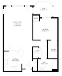 The Lake Floorplan at Waterstone Place, Minnetonka, MN