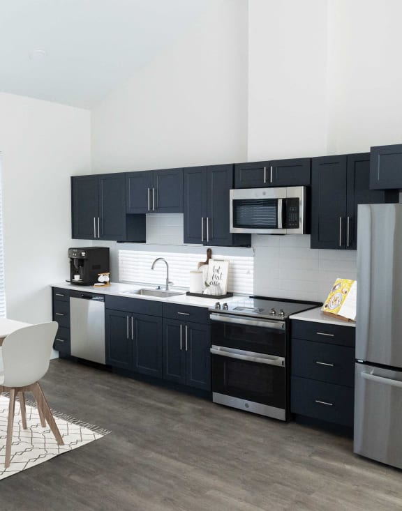Kitchen Area in Carriage Unit at The Arza Apartments in American Fork, UT