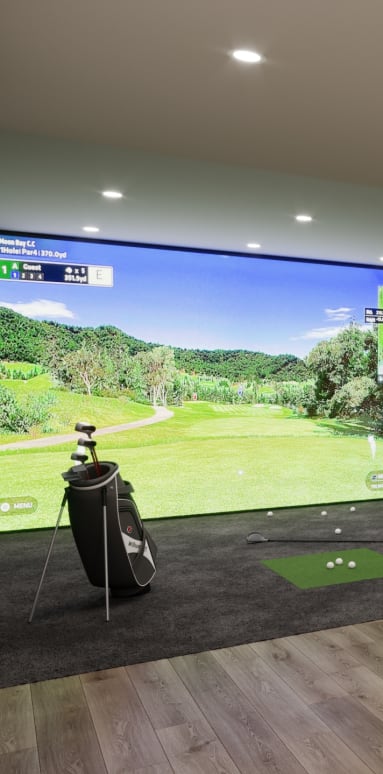 Golf Simulator With Lounge & Bar Area