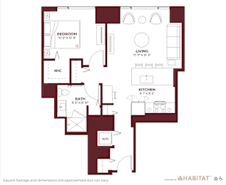 Studio 05 Floor Planat Cassidy on Canal, Chicago, IL, 60654
