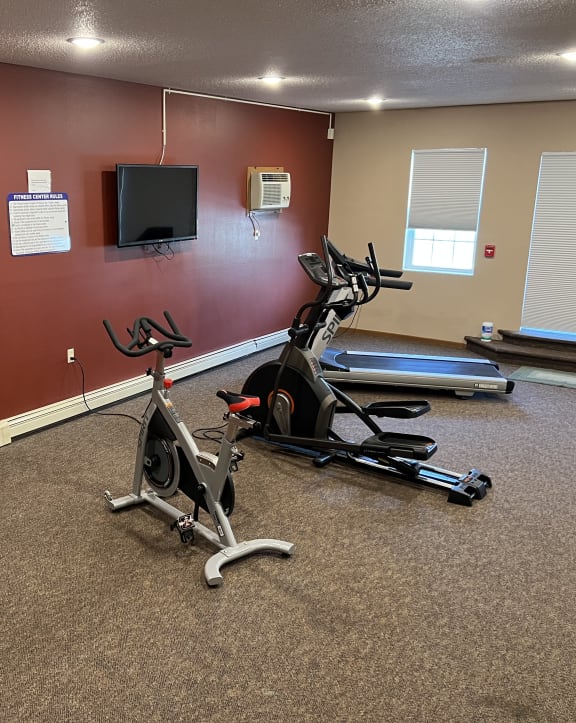 Cardio Machines at Bluemont Village Apartments, Fargo, 58104