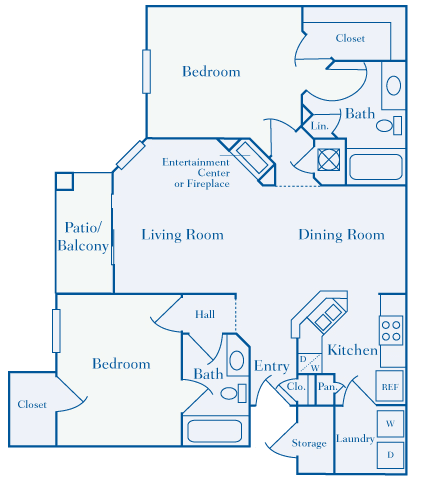 Lantern Woods - B3 - The Charleston - 2 bedroom - 2 bath