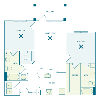 Nona Park Village - B2 (Jasmin) - 2 bedroom - 2 bath