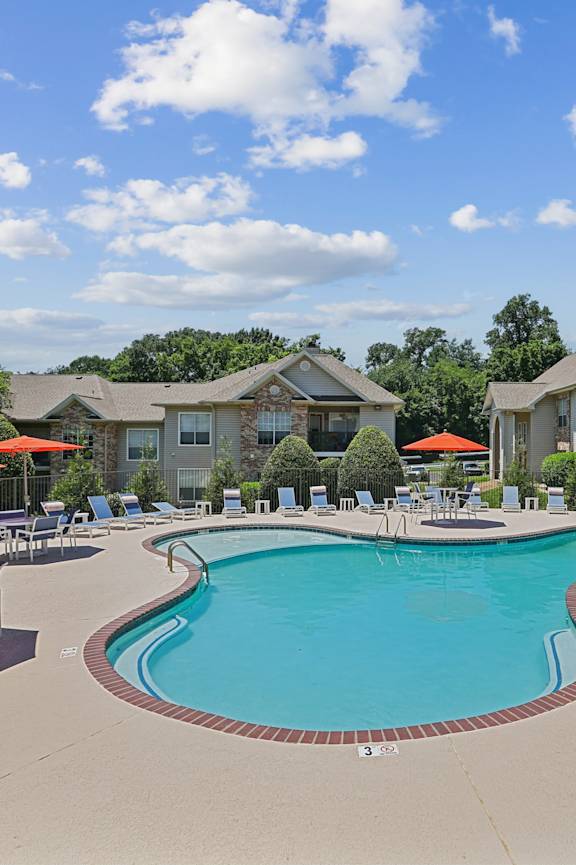 Sparkling Swimming Pool at Harpeth River Oaks Featuring Lounge Areas Around the Pool